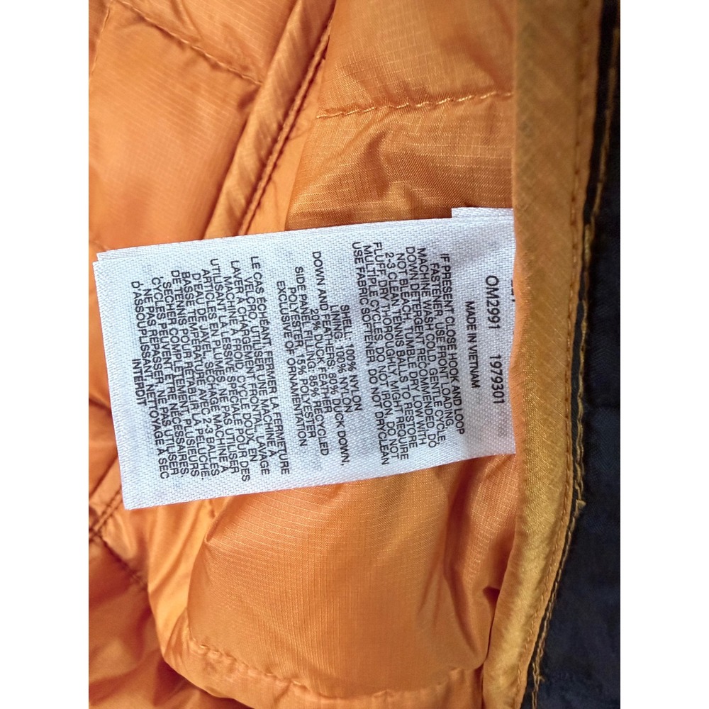 Mountain Hardwear Puffer Coat Mens Large Orange Thermostatic Lightweight Jacket - Picture 8 of 9